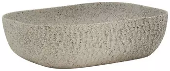 vidaXL Aufsatzwaschbecken Rechteckig Grau Keramik 48x37,5x13,5cm (155096)