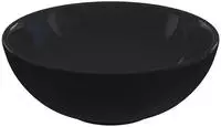 vidaXL Waschbecken Schwarz Gl&auml;nzend &Oslash;28x10 cm Keramik