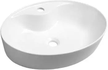 Sapho Mariana Aufsatzwaschbecken Oval 58x41,5cm Weiß Keramik (AR483)