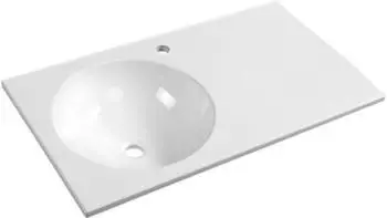 Sapho Juno Waschbecken wandhängend rechteckig 80x47cm weiß (JU080)