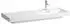 Laufen Meda Einbauwaschbecken Ablage links 1200x460mm 3 Hahnlöcher Weiß mit LCC (H8171194001581)