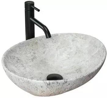 Rea Sofia Aufsatzwaschbecken oval 41x34,5cm Light Stone Matt (REA-U0165)
