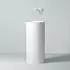 Steinberg Serie 445 Standwaschtisch Solid Surface weiß matt (445 6700 W)