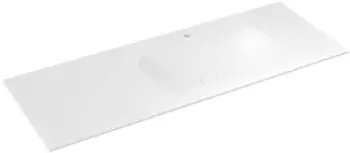 Sapho Aruba Waschtisch rechts 140x51,5cm Rockstone weiß matt (AR140B1R)