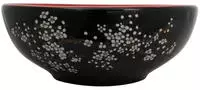vidaXL Aufsatzwaschbecken Schwarz und Rot Rund &Oslash;41x14 cm Keramik