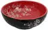 vidaXL Aufsatzwaschbecken Rund Schwarz/Rot Keramik Ø41x14cm (155051)