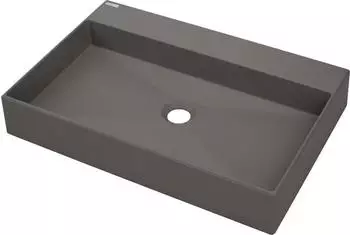 Deante Correo Aufsatzwaschbecken 60x40cm rechteckig Granitoptik anthrazit (CQR_TU6S)