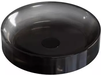 Bernstein Aufsatzwaschbecken NT2430G Kunstharz rund Schwarz glänzend Ø42cm (NT2430G)
