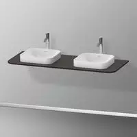 Duravit Happy D.2 Plus Konsole mit 2 Ausschnitten 1,6 x 130 x 55 cm HP032KB2222,