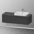 Duravit Happy D.2 Plus Konsole für 1 Aufsatz-/Einbauwaschtisch HP031KR8080
