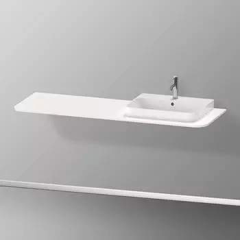 Duravit Happy D.2 Plus Konsole f&uuml;r 1 Aufsatz-/Einbauwaschtisch HP031HR2222