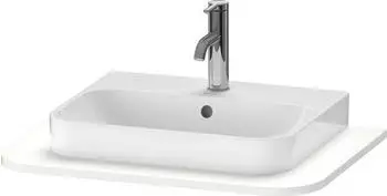 Duravit Happy D.2 Plus Konsole mit einem Ausschnitt 1,6x65x48 cm wei&szlig; supermatt (HP031B08484)