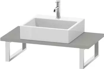 Duravit L-Cube Konsole Compact 62x48x3 cm mit 1 Ausschnitt eiche terra (Dekor) (LC104C03535#62)