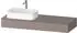 Duravit Qatego Konsolen mit Ausschnitt links 140x55 cm basalt matt (QA4803043430000)