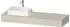 Duravit Qatego Konsolen mit Ausschnitt links 160x55 cm taupe supermatt (QA4806083830000)