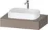 Duravit Qatego Konsolen mit Ausschnitt mittig 80x55 cm basalt matt (QA4800043430000)