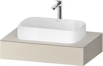 Duravit Qatego Konsolen mit Ausschnitt mittig 80x55 cm taupe supermatt (QA4800083830000)
