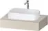 Duravit Qatego Konsolen mit Ausschnitt mittig 80x55 cm taupe supermatt (QA4800083830000)