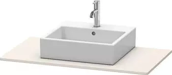 Duravit XSquare Konsole 100 cm mit einem Ausschnitt taupe supermatt (Dekor) (XS060E08383)