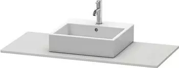 Duravit XSquare Konsole 80 cm mit einem Ausschnitt nordic wei&szlig; seidenmatt (Lack) (XS060D03939)
