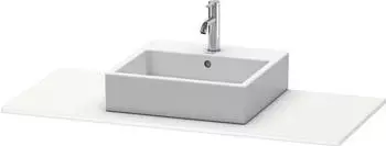 Duravit XSquare Konsole 80 cm mit einem Ausschnitt wei&szlig; supermatt (Dekor) (XS060D08484)