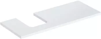 Geberit ONE Ausschnitt links f&uuml;r Aufsatzwaschtisch Schalenform 120 cm wei&szlig; / lackiert hochgl&auml;nzend (505.295.00.1)
