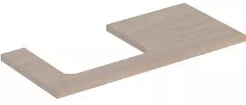 Geberit ONE Ausschnitt links f&uuml;r Aufsatzwaschtisch 105 cm eiche / melamin holzstruktur (505.304.00.5)