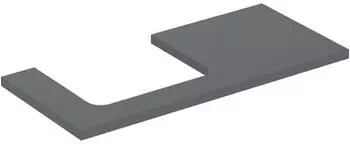 Geberit ONE Ausschnitt links f&uuml;r Aufsatzwaschtisch 105 cm lava / lackiert matt (505.304.00.3)