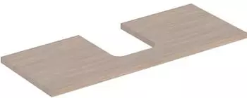 Geberit ONE Ausschnitt mittig f&uuml;r Aufsatzwaschtisch Schalenform 120 cm eiche / melamin holzstruktur (505.275.00.5)