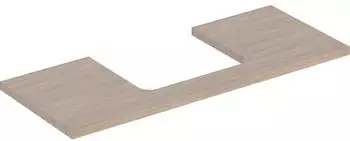 Geberit ONE Ausschnitt mittig f&uuml;r Aufsatzwaschtisch 120 cm eiche / melamin holzstruktur (505.285.00.5)