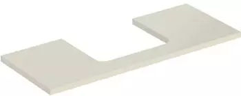 Geberit ONE Ausschnitt mittig f&uuml;r Aufsatzwaschtisch 120 cm sand-grau / lackiert hochgl&auml;nzend (505.285.00.4)
