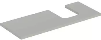 Geberit ONE Ausschnitt rechts f&uuml;r Aufsatzwaschtisch Schalenform 120 cm greige (505.315.00.7)