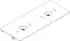 Hansgrohe Xelu Q Konsole mit 2 Ausschnitten 136x55 cm ohne Hahnloch diamantgrau matt