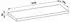 Laufen Lani Waschtischplatte, ohne Ausschnitt, 1570x495x65mm, H4046901122601, Weiß matt