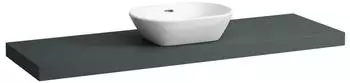 Laufen Lani Waschtischplatte, ein Ausschnitt mittig, 1570x495x65mm, H4046911122661, Verkehrsgrau