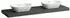 Laufen Lani Waschtischplatte, Ausschnitt links und rechts, 1570x495x65mm, H4046941122661, Verkehrsgrau