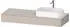 Duravit Qatego Konsole, 1400x550x170mm, mit Ausschnitt rechts, QA4804091910000, Taupe Matt