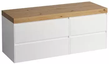 Laufen Lani Waschtischplatte wildeiche große Schublade links, 1370x495x580mm, H4065801129901, Specialcolor