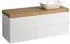 Laufen Lani Waschtischplatte wildeiche 1 Ausschnitt rechts, 1370x495x580mm, H4065831122611, Weiß glänzend