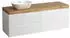 Laufen Lani Waschtischplatte Wildeiche 1 Ausschnitt links 1570 x 495 x 580 mm H4065921122601 weiß matt