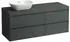 Laufen Lani Waschtischplatte verkehrsgrau 1 Ausschnitt links, 1370x495x580mm, H4055821122661, Verkehrsgrau