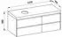 Laufen Lani Waschtischplatte verkehrsgrau 1 Ausschnitt links, 1370x495x580mm, H4055821122661, Verkehrsgrau