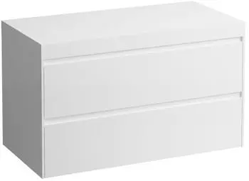 Laufen Lani Waschtischplatte wei&szlig; matt 985x495x580mm, H4045601129991, Multicolor
