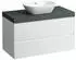 Laufen Lani Waschtischplatte verkehrsgrau 1 Ausschnitt mittig, 985x495x580mm, H4055611122601, Weiß matt
