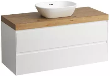 Laufen Lani Waschtischplatte wildeiche 1 Ausschnitt mittig, 1185x495x580mm, H4065711129991, Multicolor