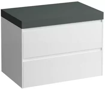 Laufen Lani Waschtischplatte verkehrsgrau 785x495x580mm, H4055501122601, Wei&szlig; matt