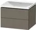 Duravit L-Cube c-shaped Badmöbel-Set 600 mm flannel grey seidenmatt/flannel grey seidenmatt (LC6950N90900000)
