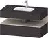 Duravit Qatego Einbauwaschtisch mit Unterbau 1000 mm mit Nischenbeleuchtung graphit supermatt (QA4786083800010)