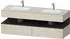 Duravit Qatego Einbauwaschtisch mit Unterbau 1600 mm mit Nischenbeleuchtung taupe supermatt (QA4797080830010)