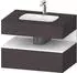 Duravit Qatego Einbauwaschtisch mit Unterbau 800 mm mit Nischenbeleuchtung graphit supermatt (QA4785018800010)